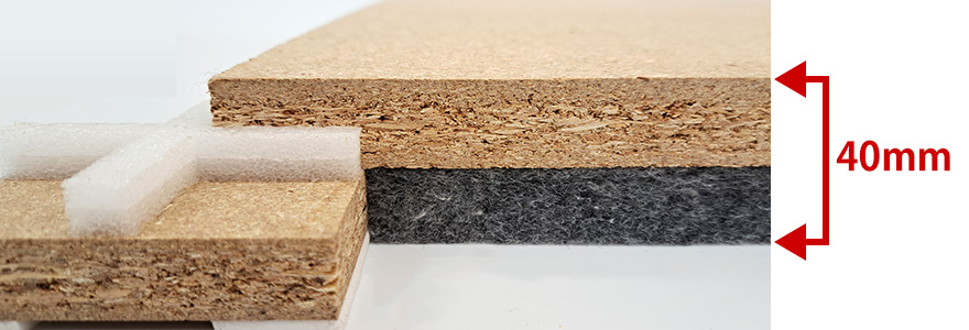 厚さわずか40mmの床下地材