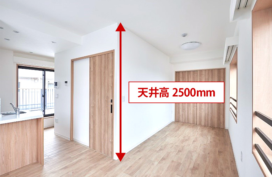 天井高2500mm