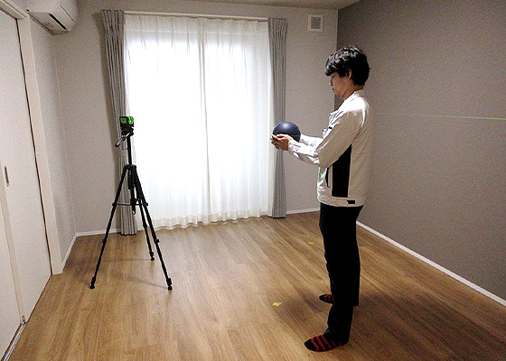 重量床衝撃音測定（インパクトボール）