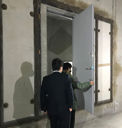 第三者機関での認定試験に立会い